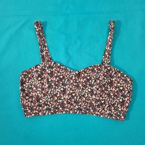 Full tilt floral caged back fashion bralette